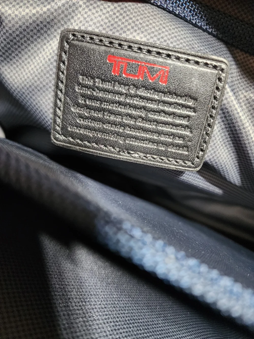 TUMI Black Nylon Briefcase with Shoulder Strap